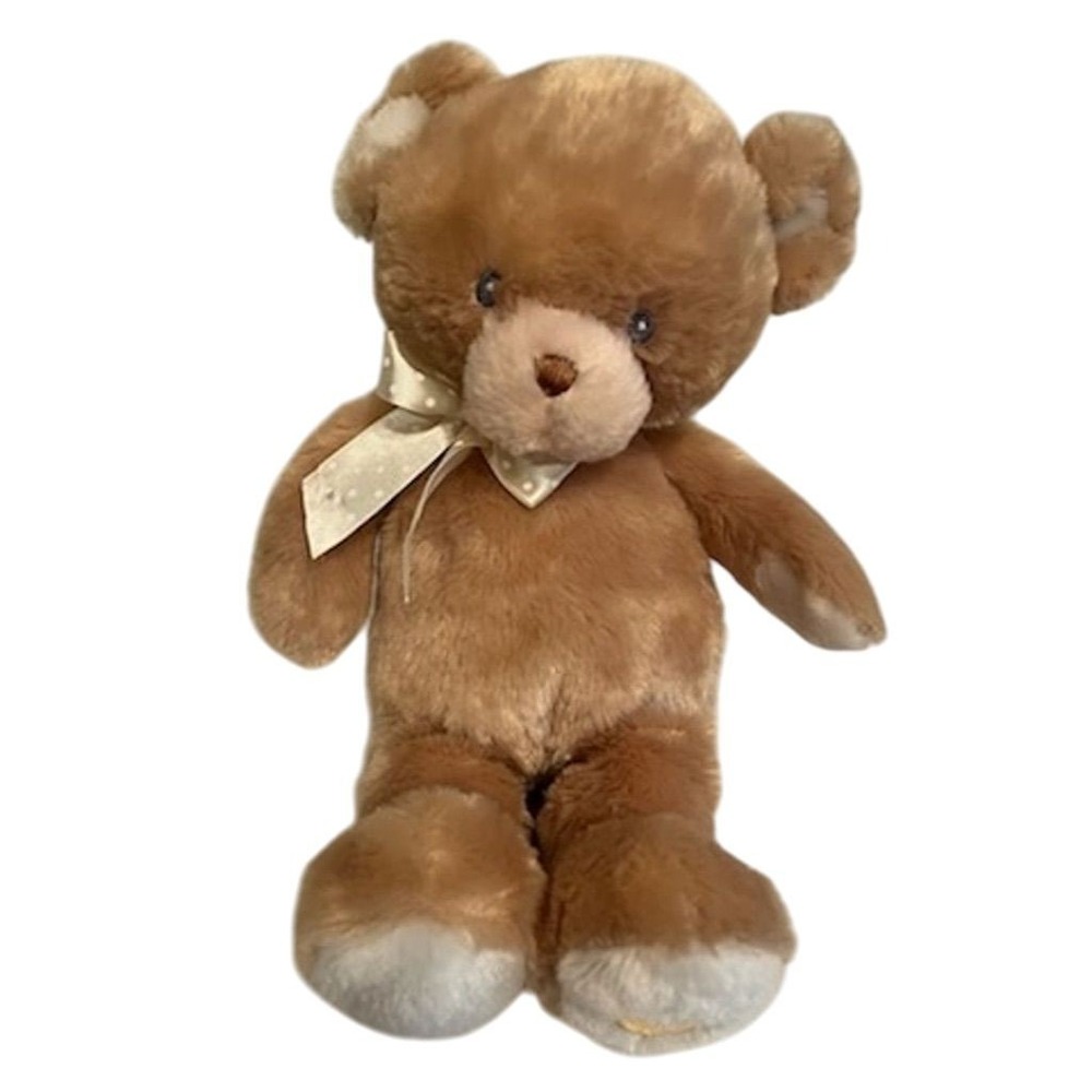 Baby GUND Sweet Sentiments Brown Plush Bear 11" Soft & Cuddly stuffed animal